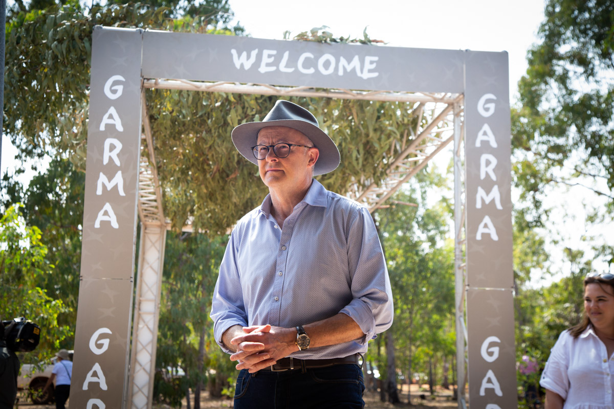 PM-Albanese-Welcome-to-Garma-sign-2022-MFD Garma Festival by Yothu Yindi 2024